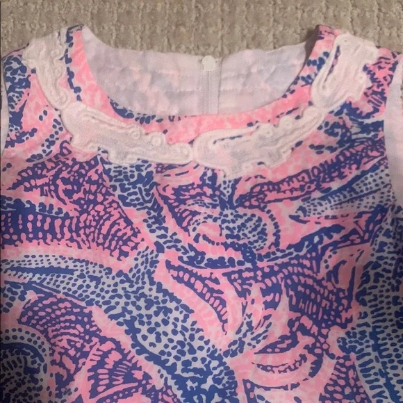 Lilly Pulitzer Pink and Blue shift dress - Picture 2 of 4